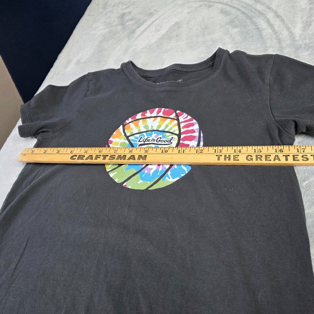Life Is Good Short Sleeve T-Shirt Volleyball Theme, Size‎ Sm - Picture 2 of 5